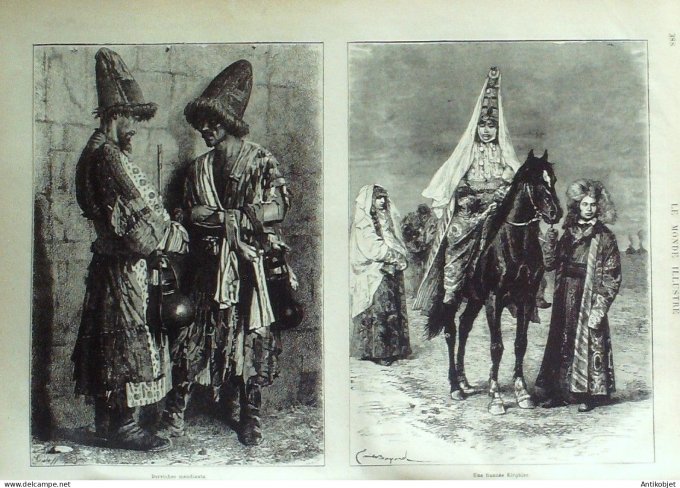 Le Monde illustré 1880 n°1239 Egypte Minster Monténégro Prince badniack