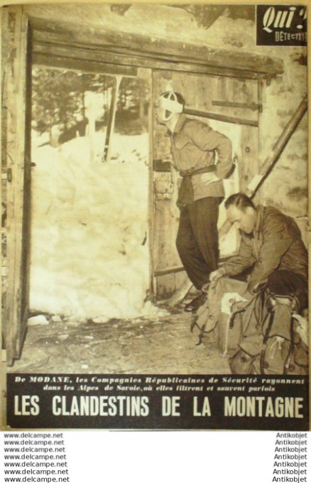 Détective 1950 # 198 Rouvres-la-Chétive Michel Simon Modane Aspremont