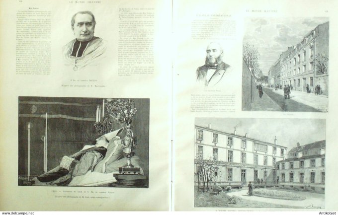 Le Monde illustré 1893 n°1871 Berlin Mariage Prince Hesse Marguerite de Prusse Lyon (69) Dr Péan