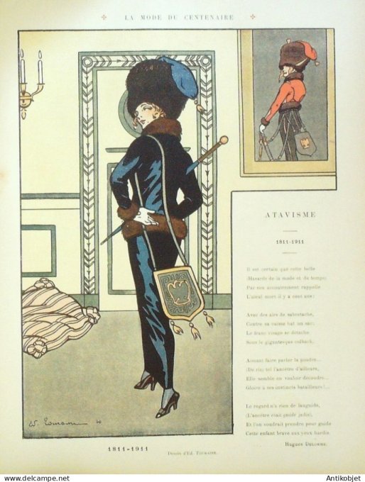 Le Rire 1911-01- 7 # 414 Journal humoristique Ed.Originale Atavisme