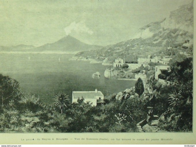 Soleil du Dimanche 1895 n°44 Pasteur Chantilly (60) Madagascar Ranavalo Sorrente
