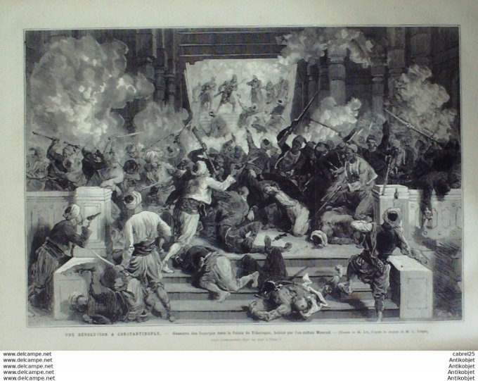 Le Monde illustré 1878 n°1106 Montpellier (34) Angleterre Folkestone Turquie Constantinople Cheregan