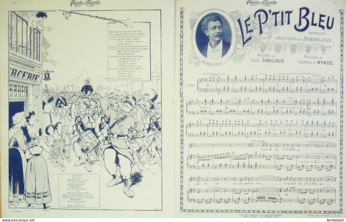 Paris qui chante 1903 #40 Darty Galipaux Thérésa Polin Debailleul Wills Wordward
