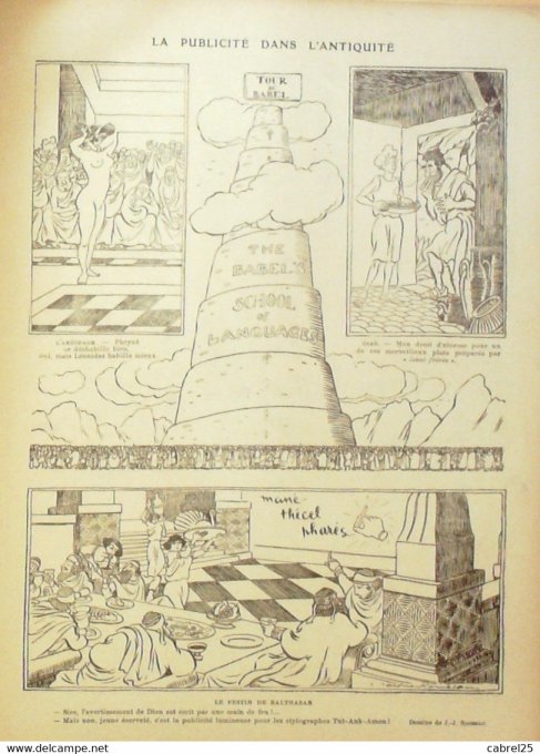 Le Rire 1923 n°216 Falké Lissac Nob Mirande Capy Jouenne Prat Arnac Bogislas Roussau