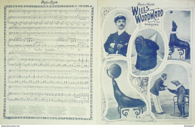 Paris qui chante 1903 #40 Darty Galipaux Thérésa Polin Debailleul Wills Wordward