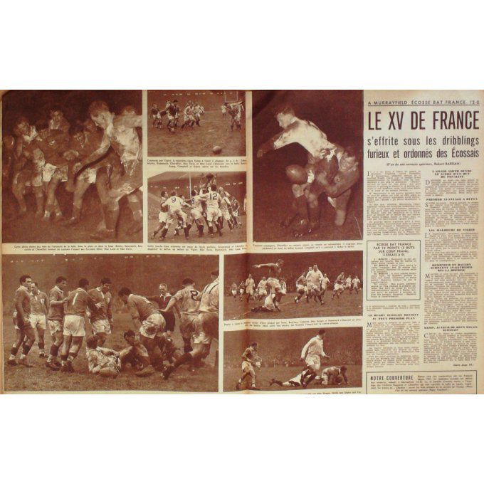 Miroir Sprint 1956 #  501 16 Jan France Ecosse Humez Forlini Dufraisse Jodet Bihel Sn