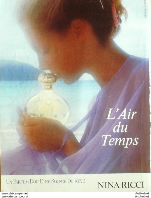 Publicite Cosmetique Nina Ricci L'air du temps 1976