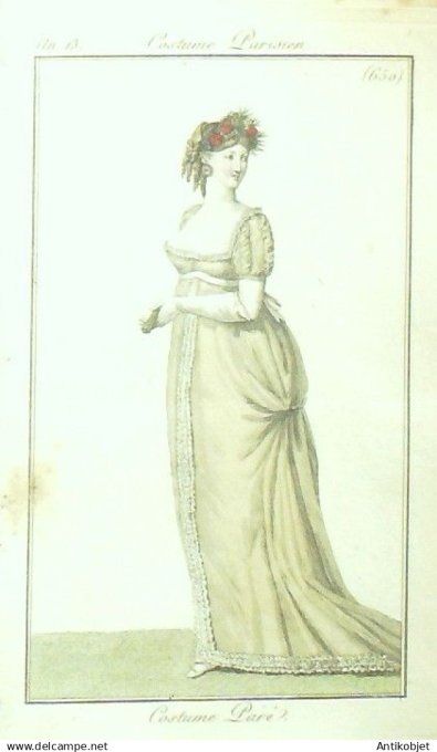 Costume Parisien 1805 an 13 # 650 (eau forte) Costume paré