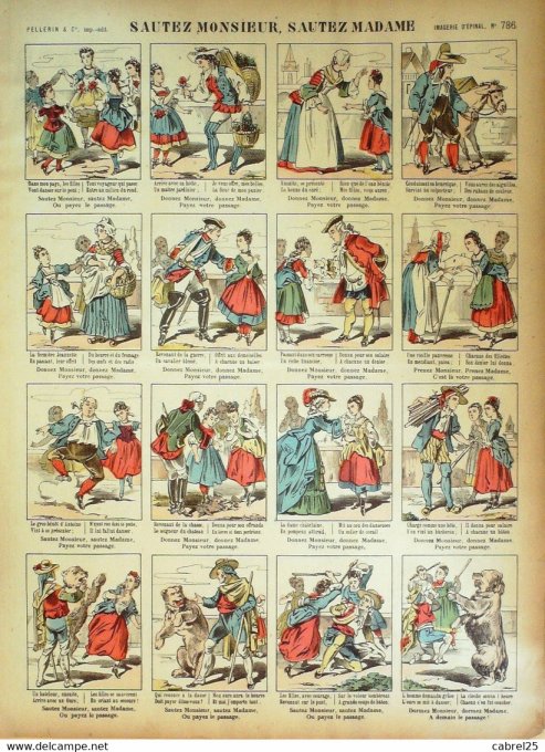 Sautez Monsieur Sautez Madame  (Pellerin d'epinal)