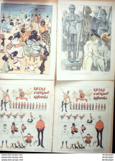 Le Rire 1905 lot 4 revues Iribe Balluriau Guydo Meunier Jeanniot Mirande Ostoya Weiluc