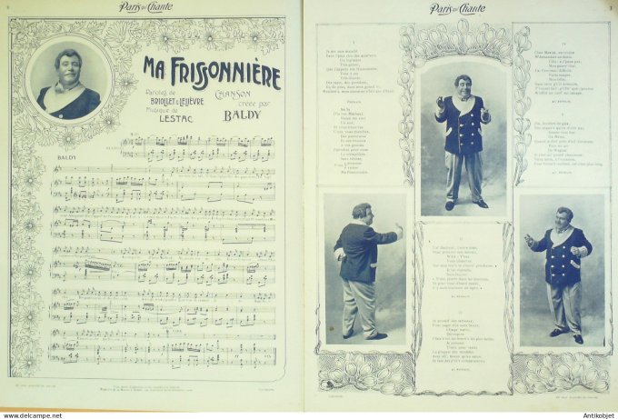 Paris qui chante 1904 #76 Baldy Mayol Francine Lorée Laquis Delmet