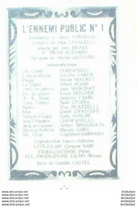 Mon Film 396 54-03-24 L'ennemi public n°1 Fernandel John Wayne
