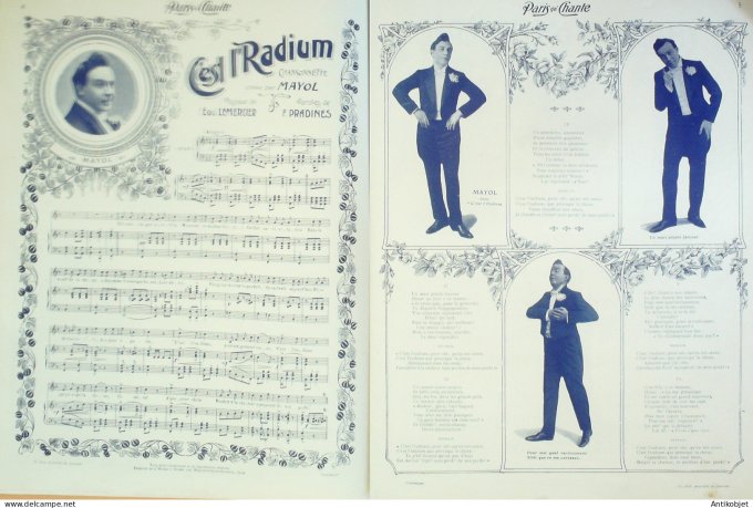 Paris qui chante 1904 #76 Baldy Mayol Francine Lorée Laquis Delmet