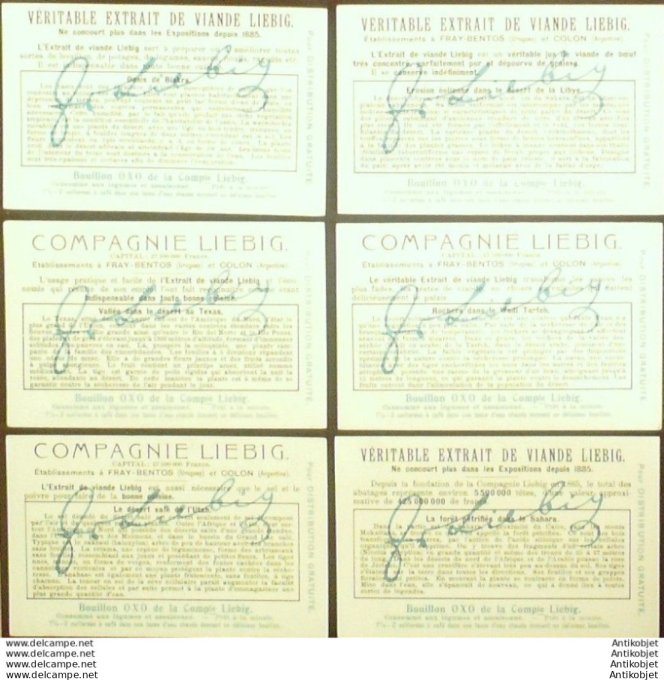 Chromo Liebig Sang  922 La Flore dans les deserts (1908)