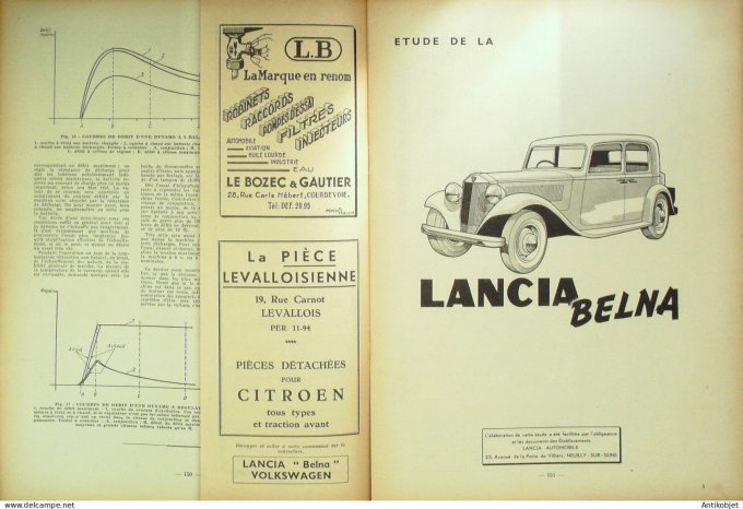 Revue Tech. Automobile 1949 Lancia Belna