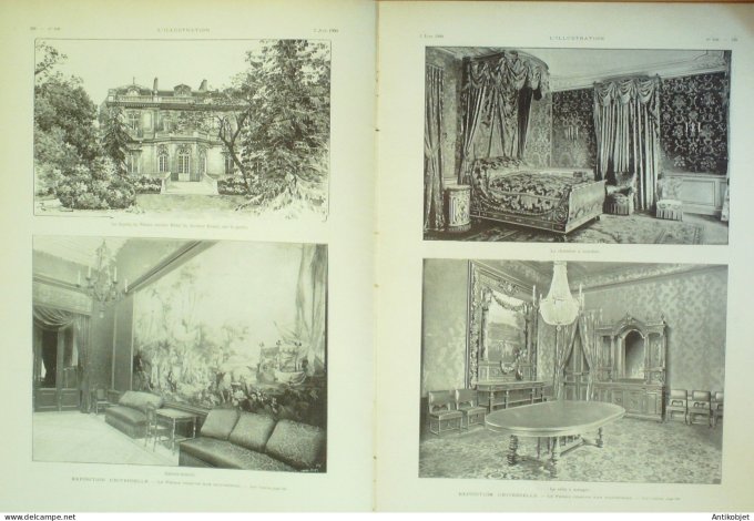 L'illustration 1900 n°2988 Suède Oscar II Mozambique Beira Algérie Igli Afrique-Sud Prétoria Pavillo