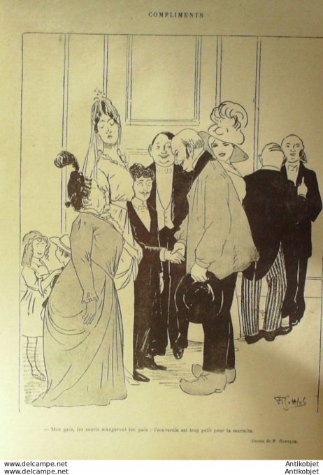 Le Rire 1919-02- 1 #   5 Journal humoristique Ed.Originale Ulysse poilu