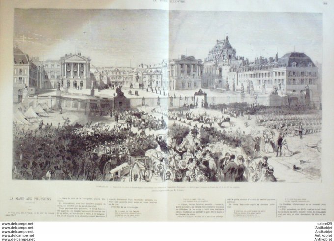 Le Monde illustré 1871 n°729 Gal Lecomte Belleville Château Rouge Montmartre Versailles (78)