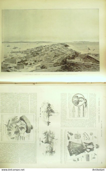 Le Monde illustré 1898 n°2148 Cuba Porto-Rico Santiago Princesse-des-Asturies Cadix