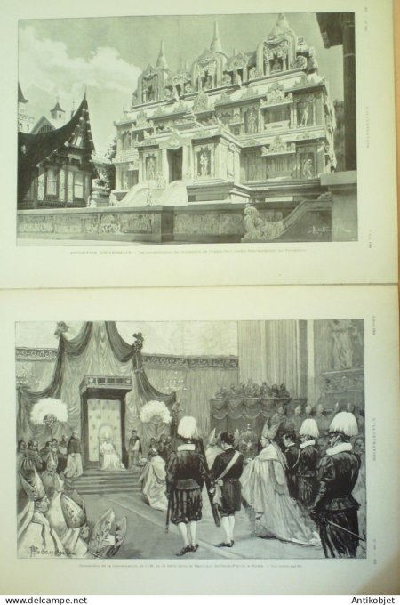 L'illustration 1900 n°2988 Suède Oscar II Mozambique Beira Algérie Igli Afrique-Sud Prétoria Pavillo