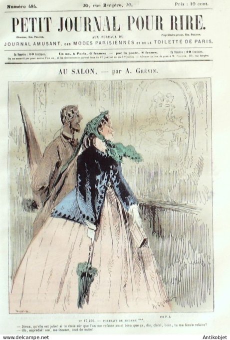 Petit journal pour Rire 1864 # 484 Une Noce Michel Noel