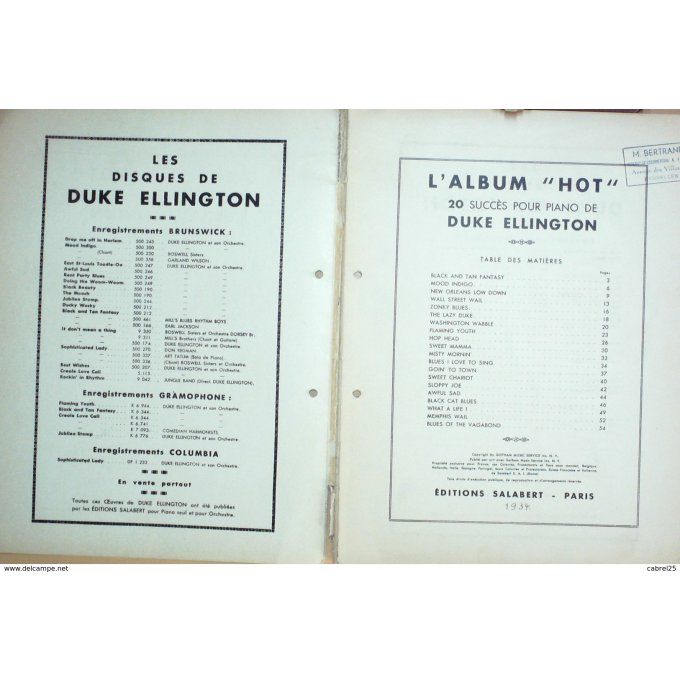 Duke Ellington 20 Succès 1927