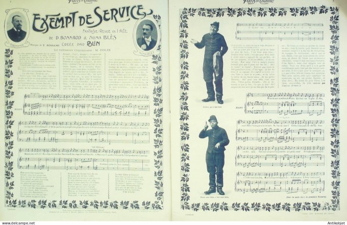 Paris qui chante 1903 #43 Blés Polin Bonnaud Lise Fleuron Dickson Dora Limat