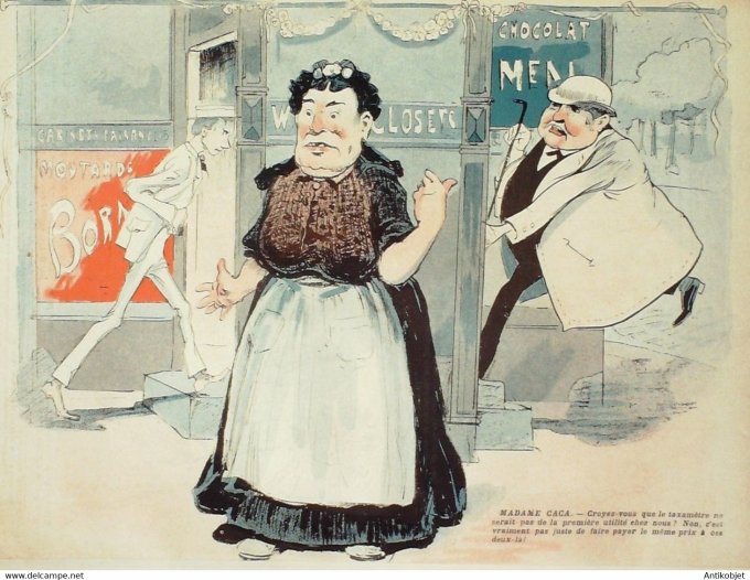 L'Assiette au beurre 1904 n°186 Le taxamètre Hap Carl