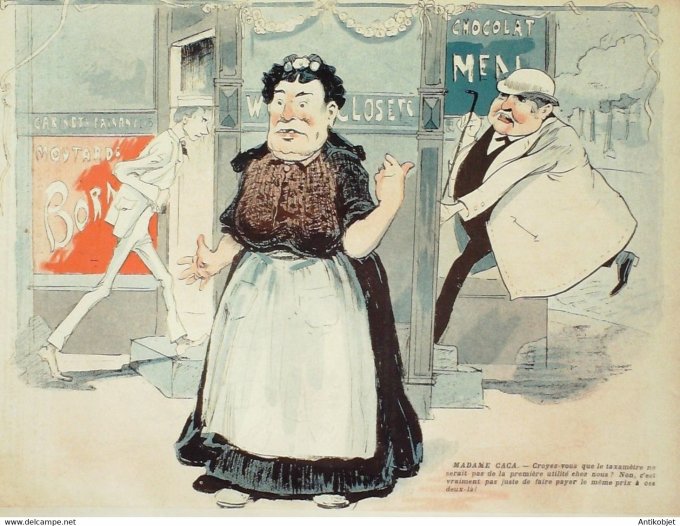 L'Assiette au beurre 1904 # 186 Le taxamètre Hap Carl