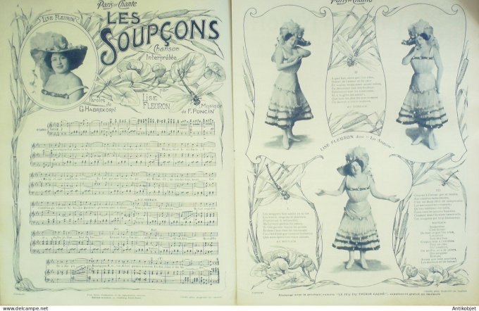Paris qui chante 1903 #43 Blés Polin Bonnaud Lise Fleuron Dickson Dora Limat
