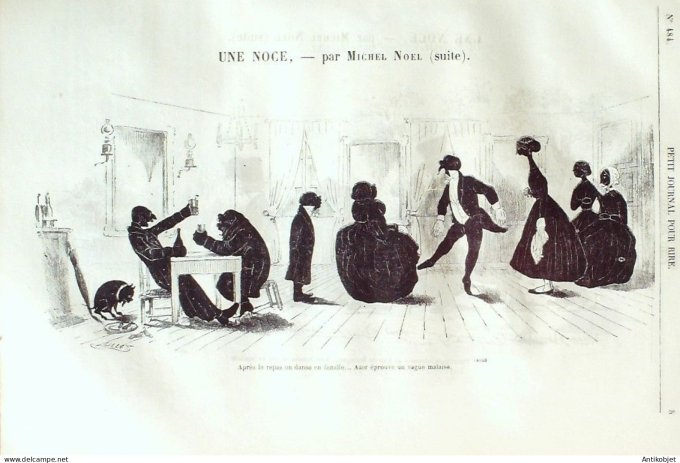 Petit journal pour Rire 1864 # 484 Une Noce Michel Noel