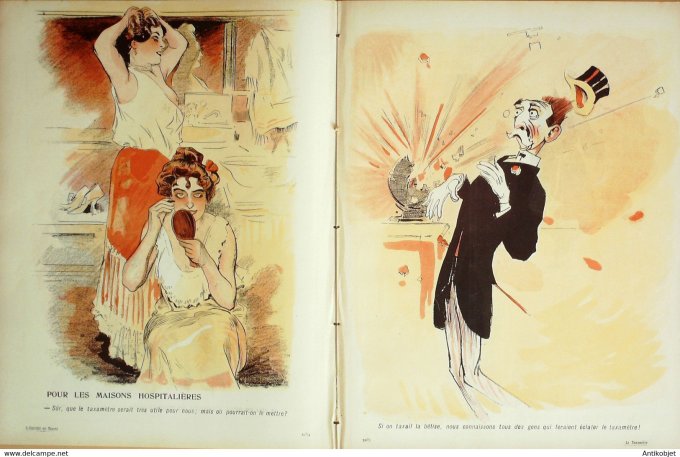 L'Assiette au beurre 1904 # 186 Le taxamètre Hap Carl