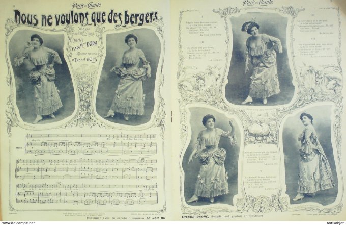 Paris qui chante 1903 n° 43 Blés Polin Bonnaud Lise Fleuron Dickson Dora Limat