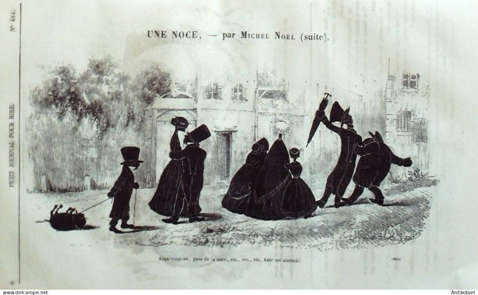 Petit journal pour Rire 1864 # 484 Une Noce Michel Noel