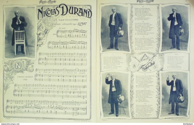 Paris qui chante 1903 n° 43 Blés Polin Bonnaud Lise Fleuron Dickson Dora Limat