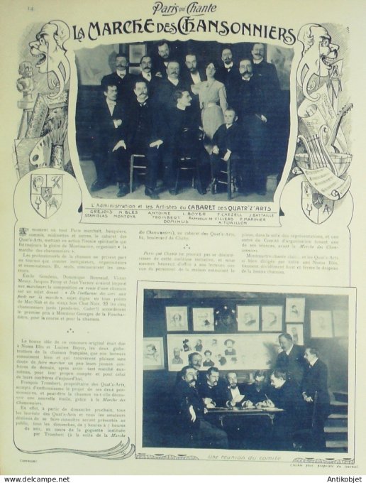 Paris qui chante 1903 #43 Blés Polin Bonnaud Lise Fleuron Dickson Dora Limat