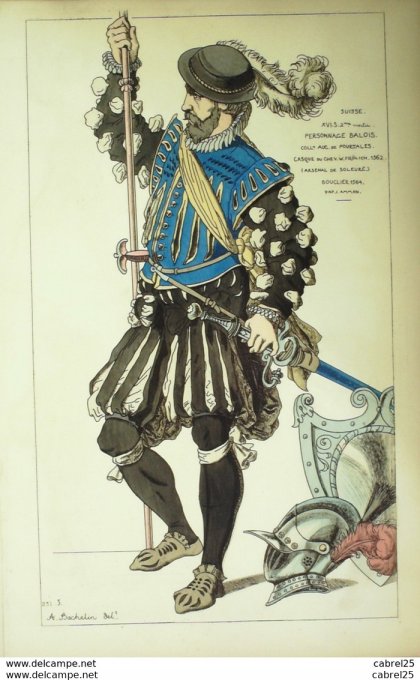 Suisse BALE garde Casque de Chevalier Bouclier en 1564