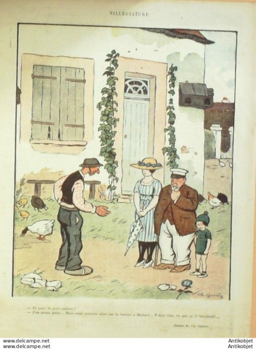 Le Rire 1921-08-20 # 133 Journal humoristique Ed.Originale Casino Machin-Les-Bains