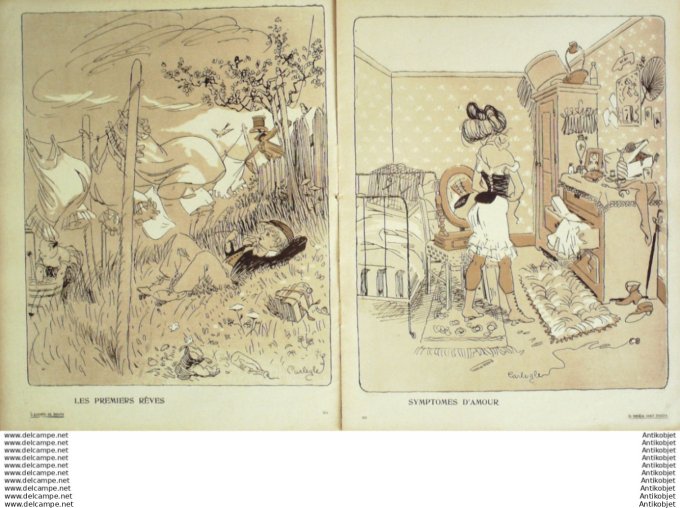 L'Assiette au beurre 1906 # 269 Ca sent la chair fraiche Carlegle