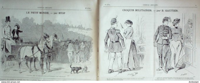 Le Journal Amusant 1889 # 1734 Gitanas de Granada par Mars
