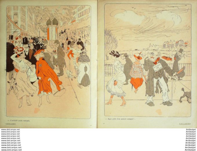 L'Assiette au beurre 1906 # 269 Ca sent la chair fraiche Carlegle