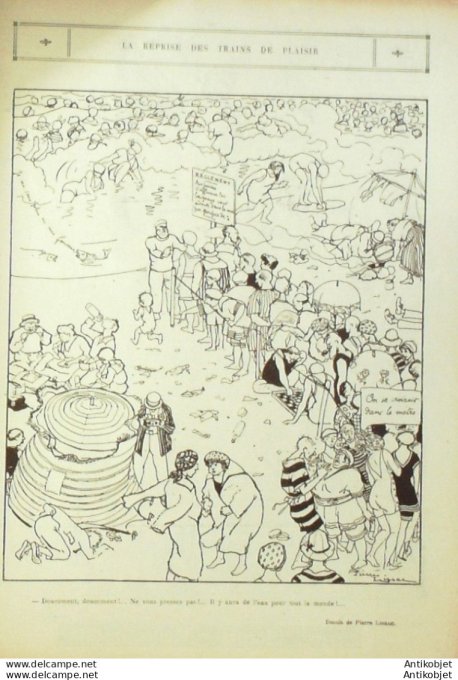 Le Rire 1921-08-20 # 133 Journal humoristique Ed.Originale Casino Machin-Les-Bains