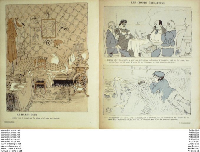 L'Assiette au beurre 1906 # 269 Ca sent la chair fraiche Carlegle