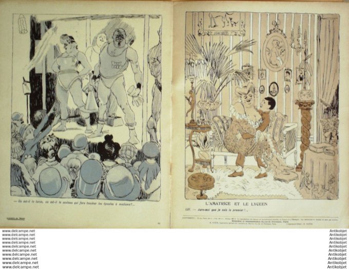 L'Assiette au beurre 1906 # 269 Ca sent la chair fraiche Carlegle