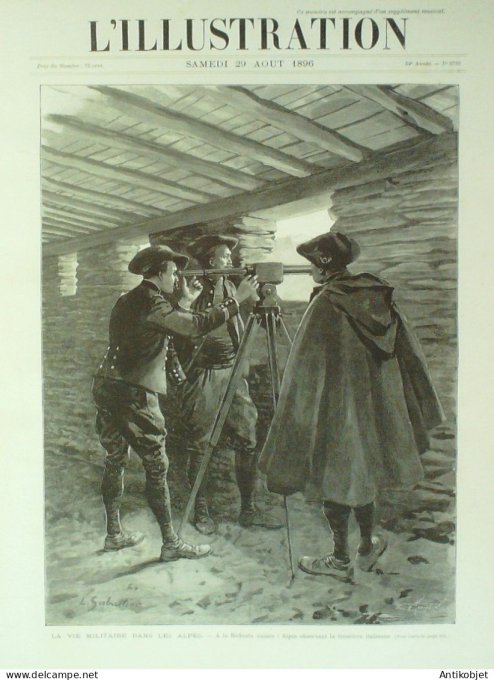 L'illustration 1896 n°2792 Mali Tombouctou Kabara Montpellier (34) explosion Militaires Alpins