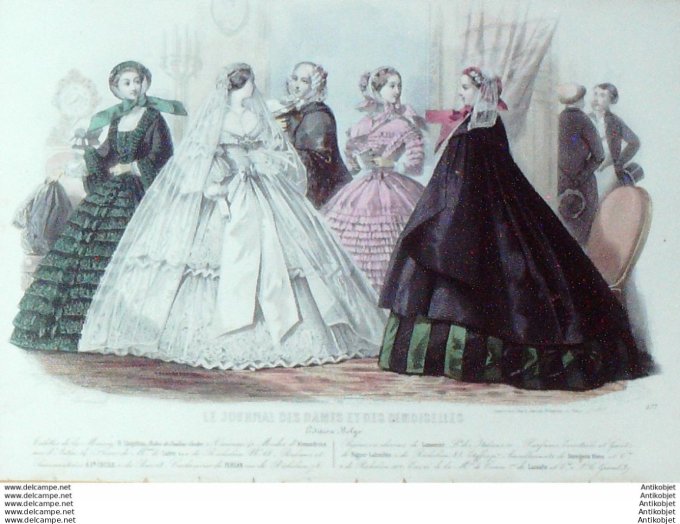 Journal des Dames Demoiselles 1859 # 577 (Maison Lhopiteau mariée