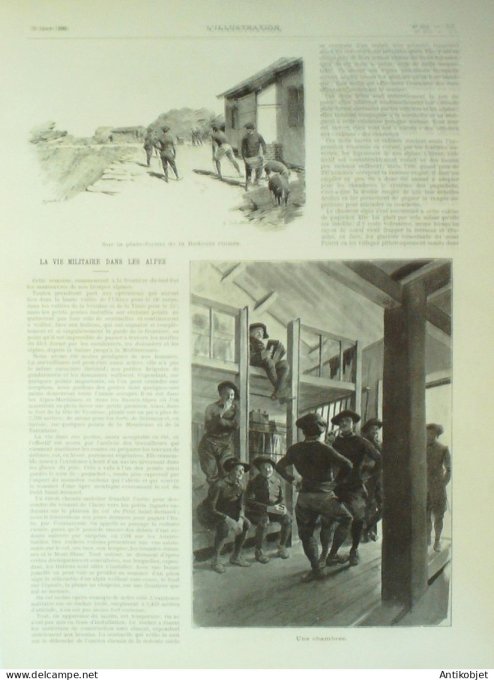 L'illustration 1896 n°2792 Mali Tombouctou Kabara Montpellier (34) explosion Militaires Alpins