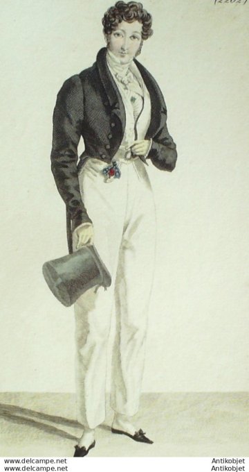 Costume Parisien 1824 # 2262 Habit homme en zéphir gilet