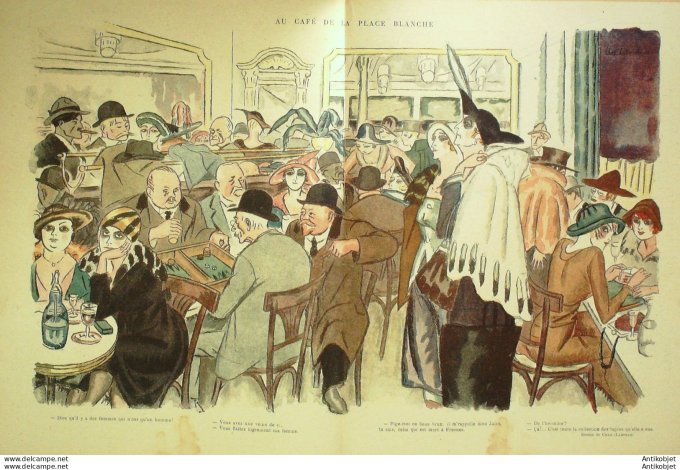 Le Rire 1919-01-11 #   4 Journal humoristique Ed.Originale Blanchissage crise