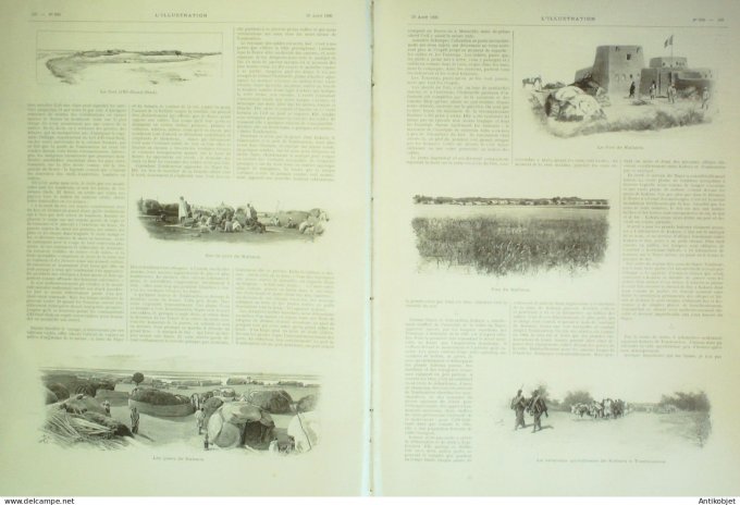 L'illustration 1896 n°2792 Mali Tombouctou Kabara Montpellier (34) explosion Militaires Alpins